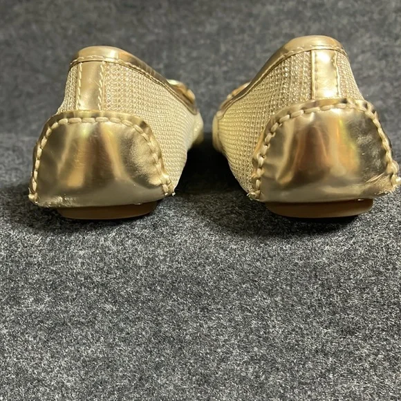Michael Kors gold sparkle women’s flats size 7 - Picture 5 of 11